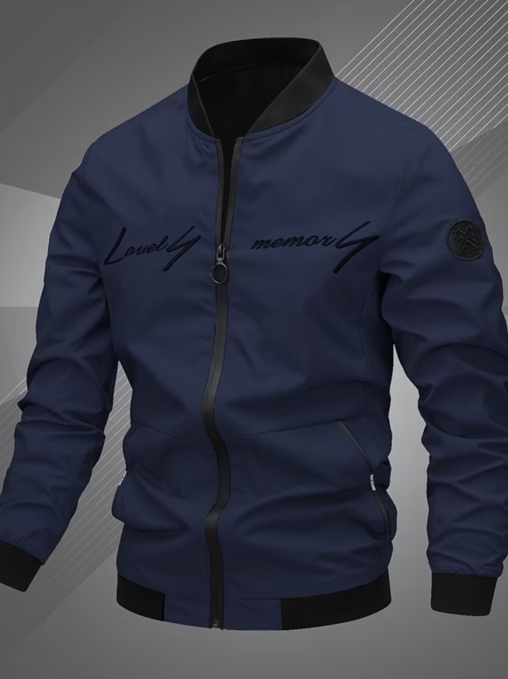 Men's Navy Bomber Jacket Men's Jacket Men's Coat
